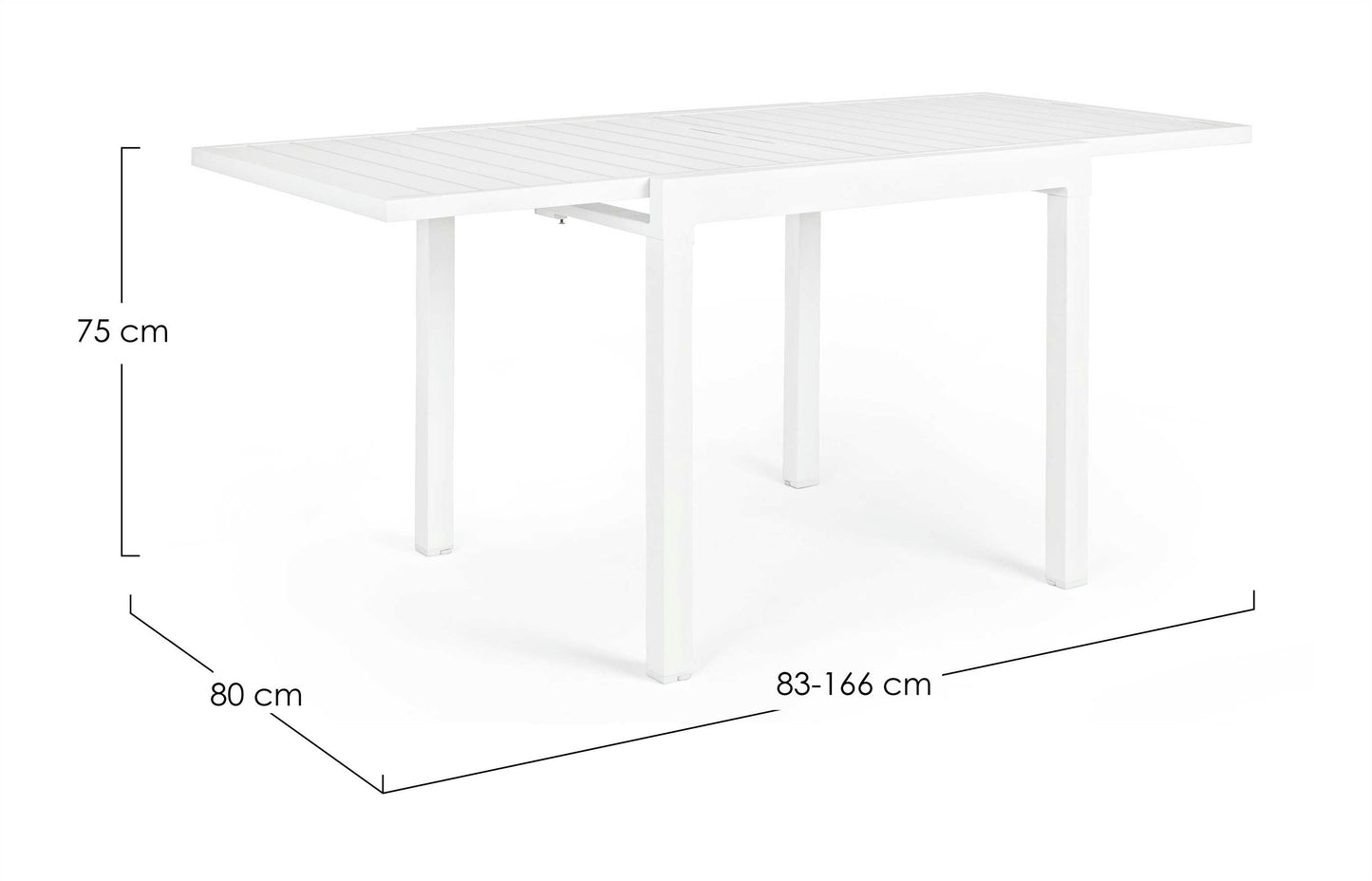 TAVOLO ALL. PELAGIUS 83-166X80 BIA YK11