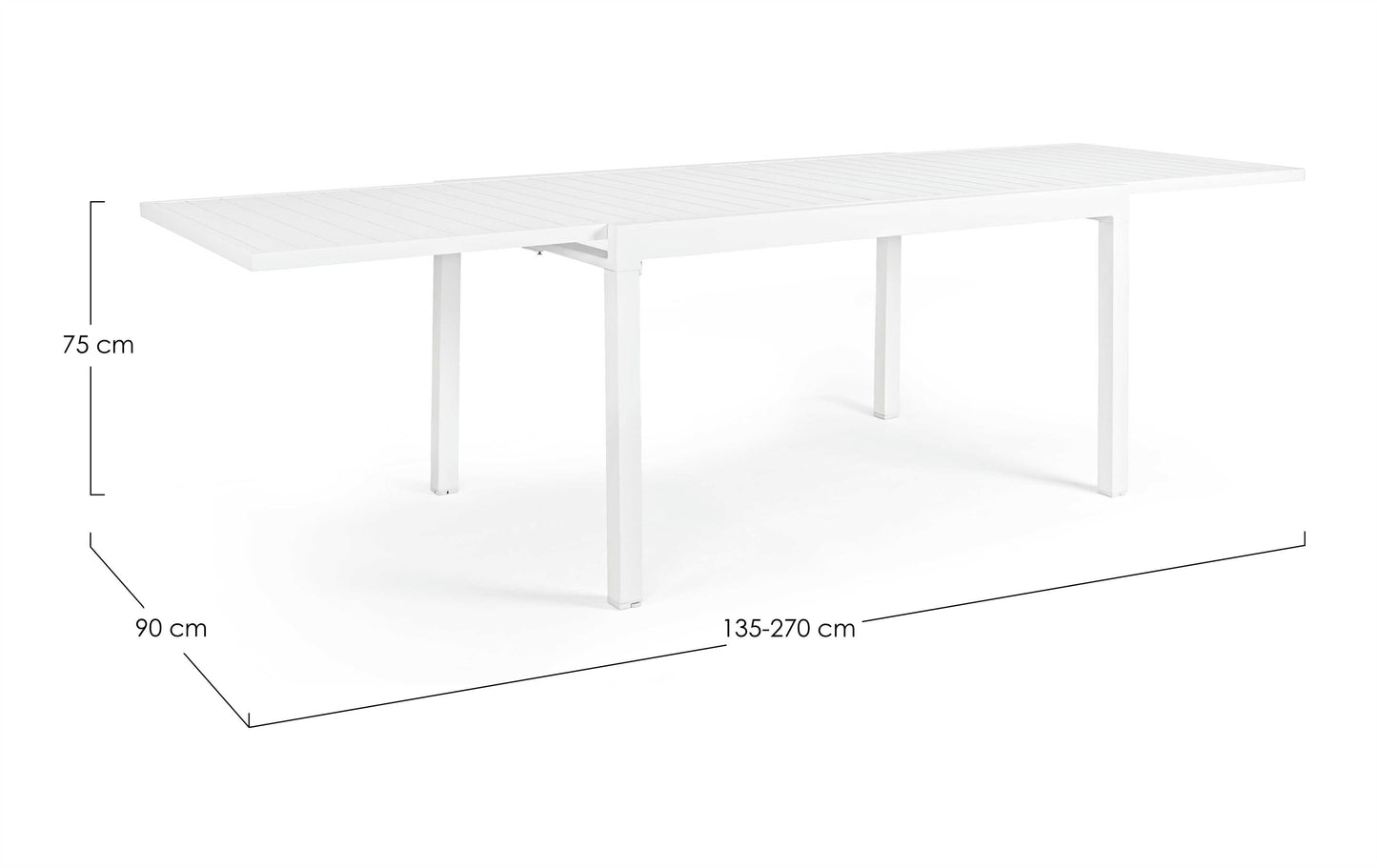 TAVOLO ALL. PELAGIUS 135-270X90 BIA YK11