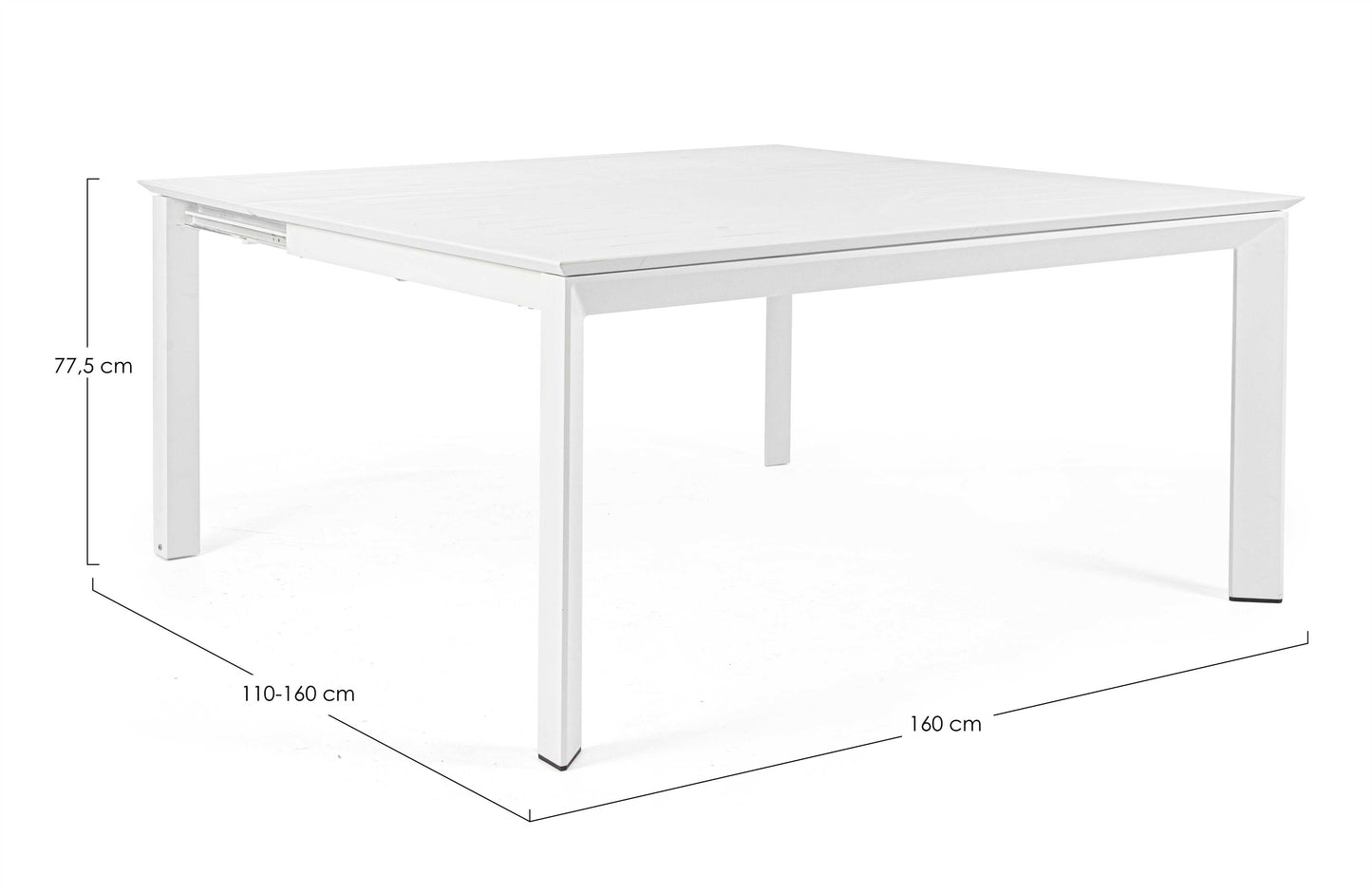 TAVOLO ALL.KONNOR 160X110/160 BIANCOCX21