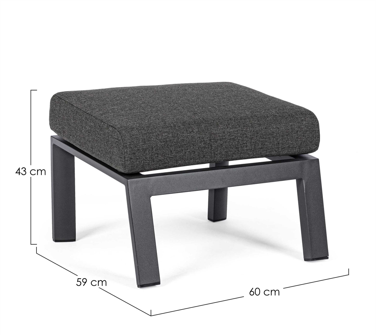 OTTOMAN C-C KLEDI ANTRACITE JX55