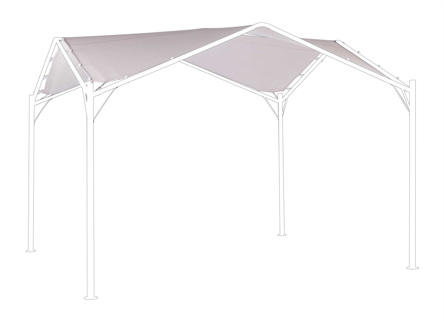TELO GAZEBO DOME 3.5X3.5 GRIGIO