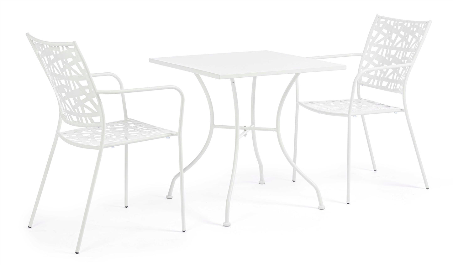 TAVOLO KELSIE BIANCO 70X70