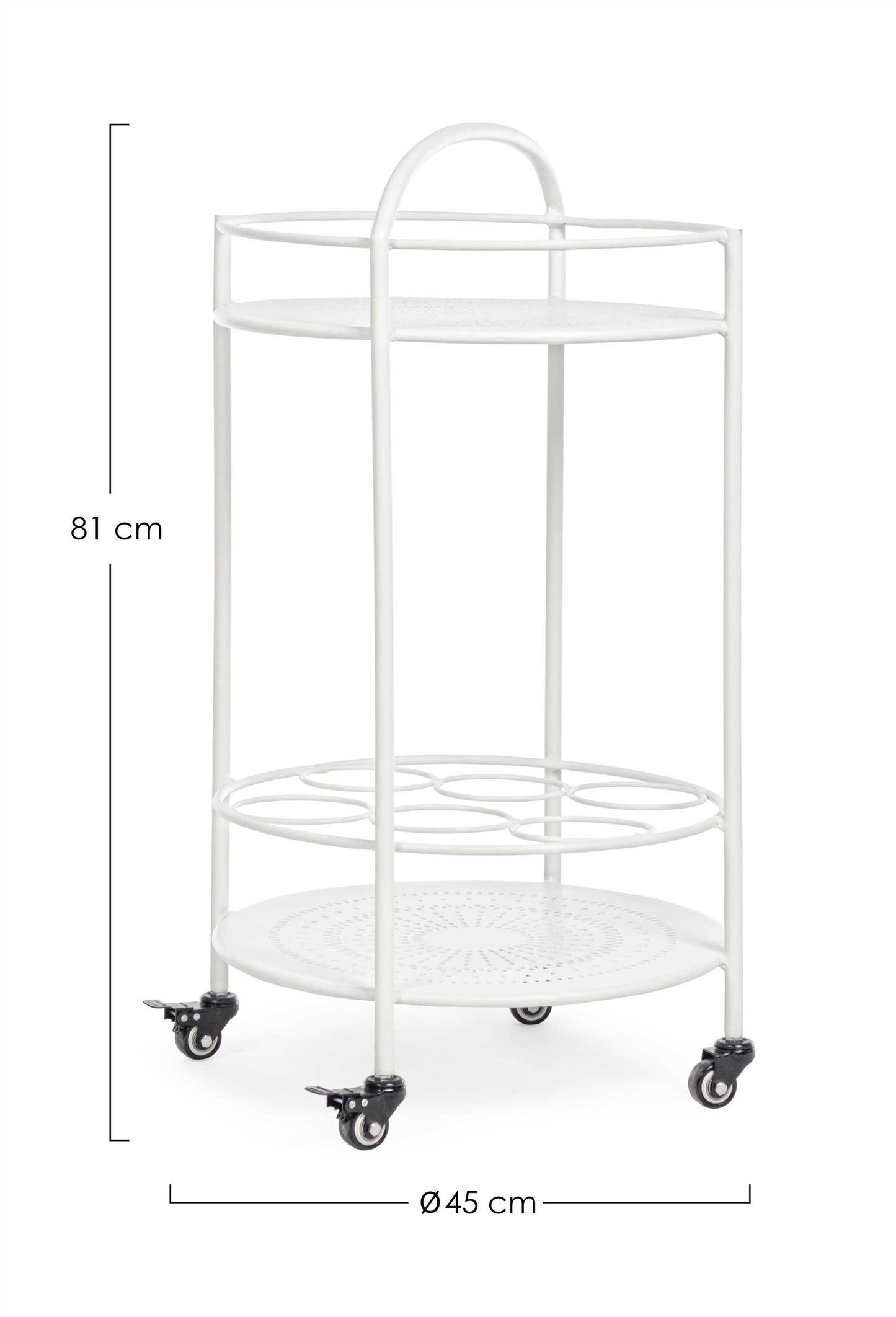 CARRELLO C-P. BOTTIGLIE BURTON BIANCO