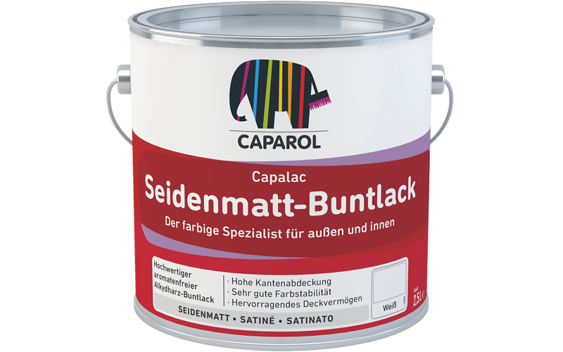 SMALTO CAPALAC SEIDENMATT-BUNTLACK BIANCO LT.0,75 CAPAROL