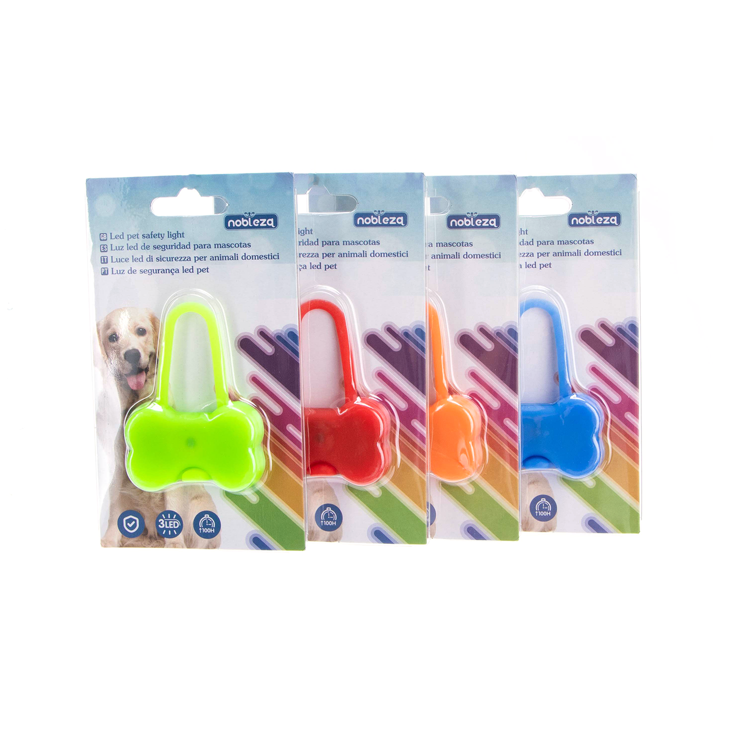 LUCE LED DI SICUREZZA IN SILICONE A FORMA DI OSSO