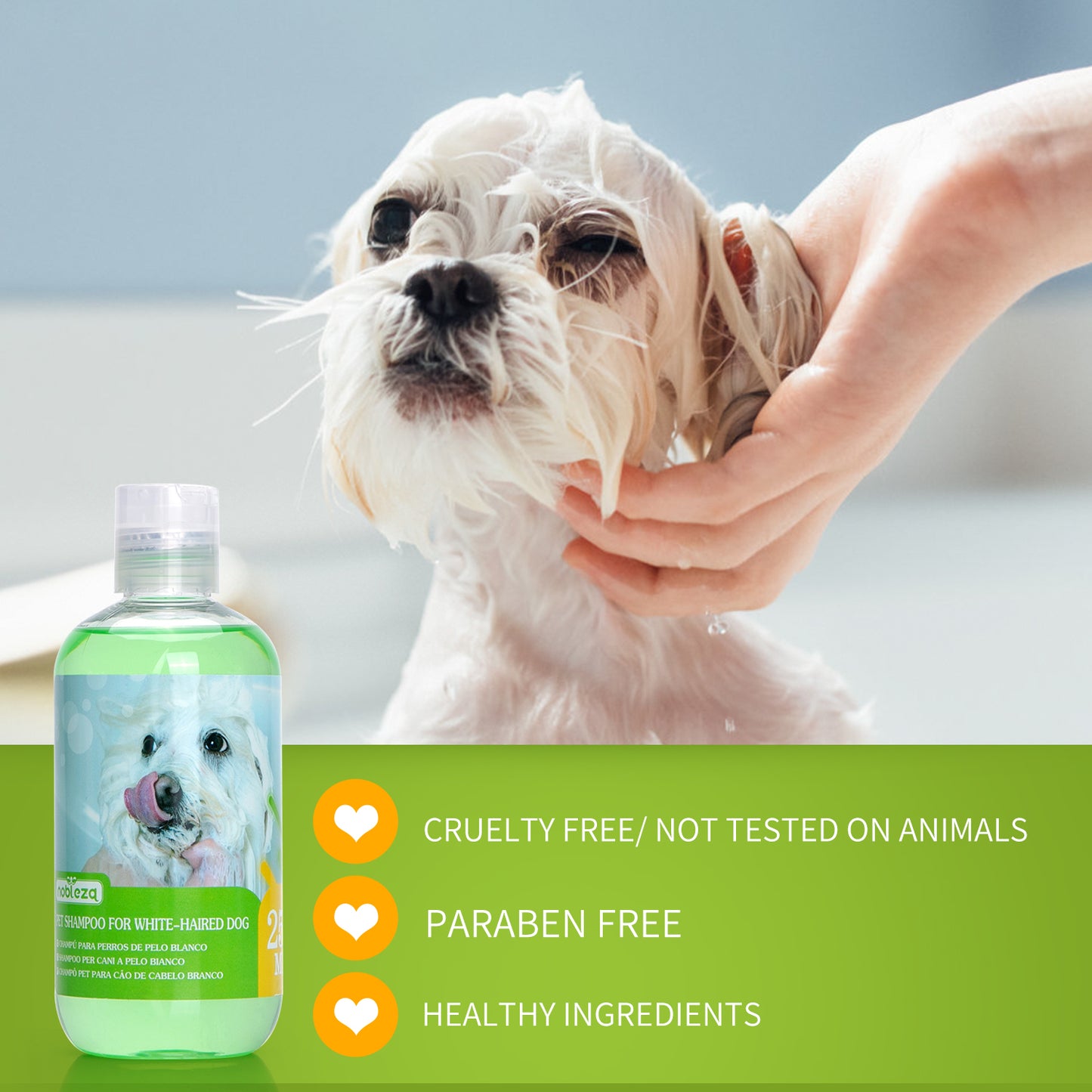 SHAMPOO PER CANI A PELO BIANCO ML.250