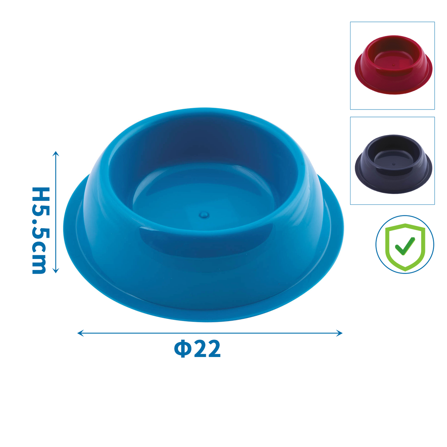 CIOTOLA CLASSICA IN PLASTICA Ø22