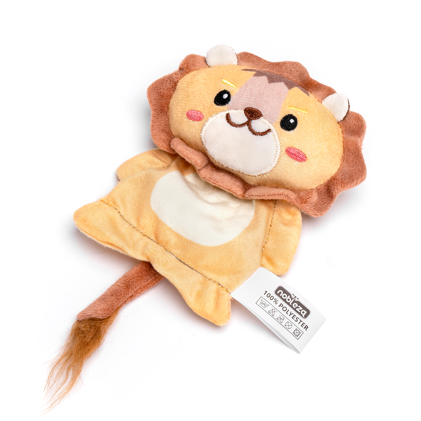 LEONE DI PELUCHE CON ERBA GATTA