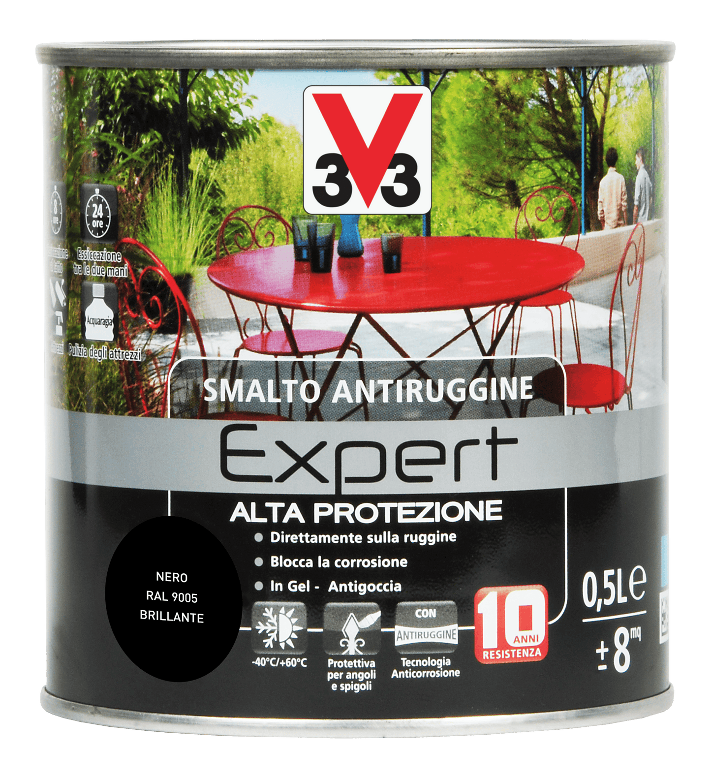 SMALTO ANTIRUGGINE EXP. NERO ML.500