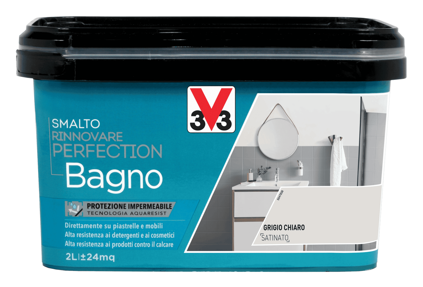 SMALTO PERFECTION BAGNO GRIGIO CHIARO LT.2