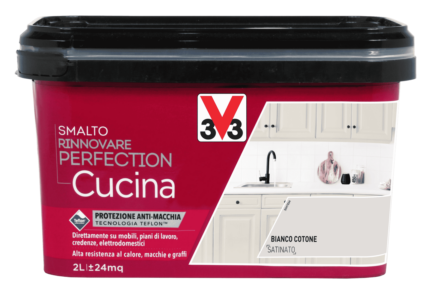 SMALTO PERFECTION CUCINA BIANCO COTONE LT.2