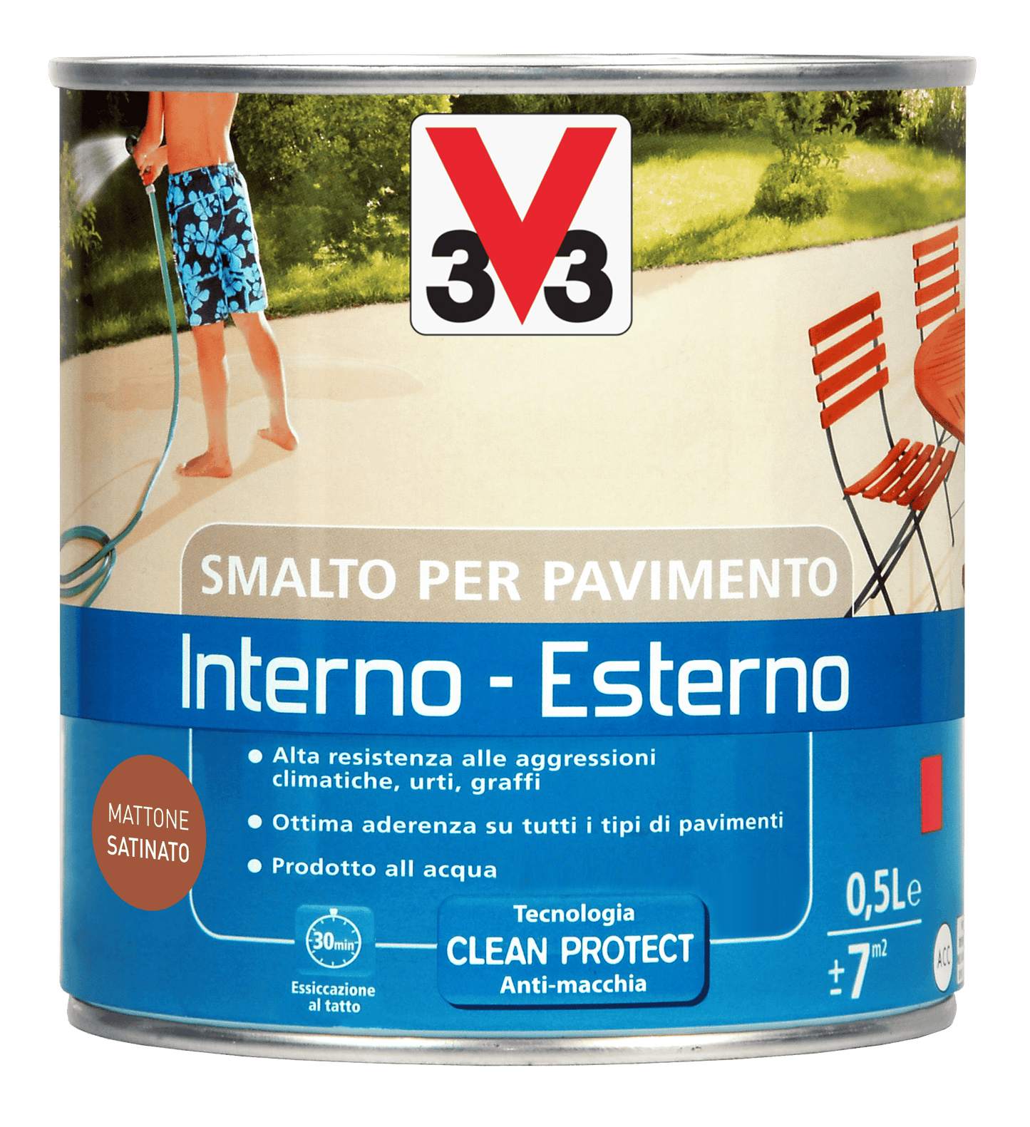 SMALTO ACQUA X PAV. I/E MATTONE ML.500