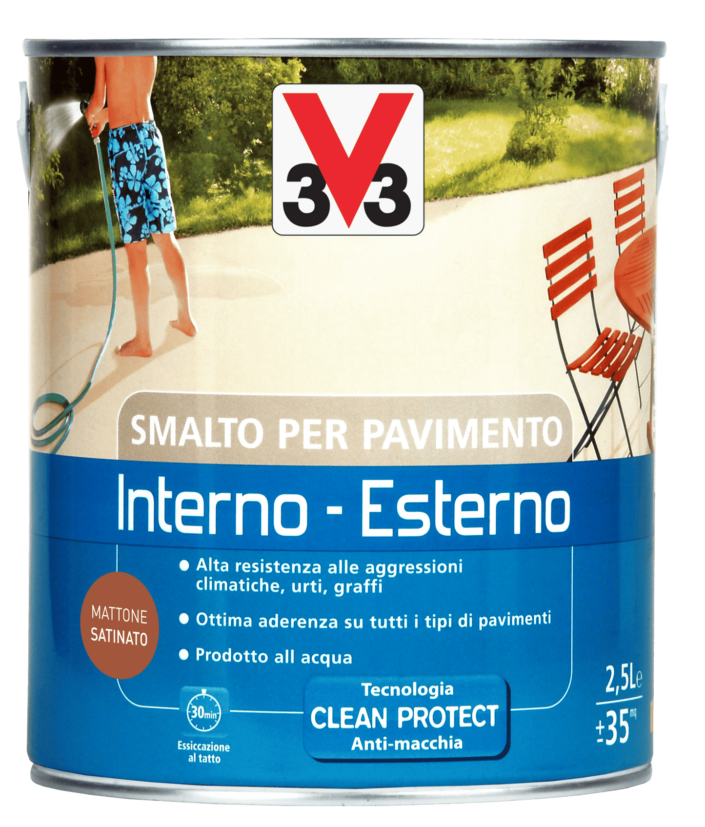 SMALTO ACQUA X PAV. I/E MATTONE LT.2,5