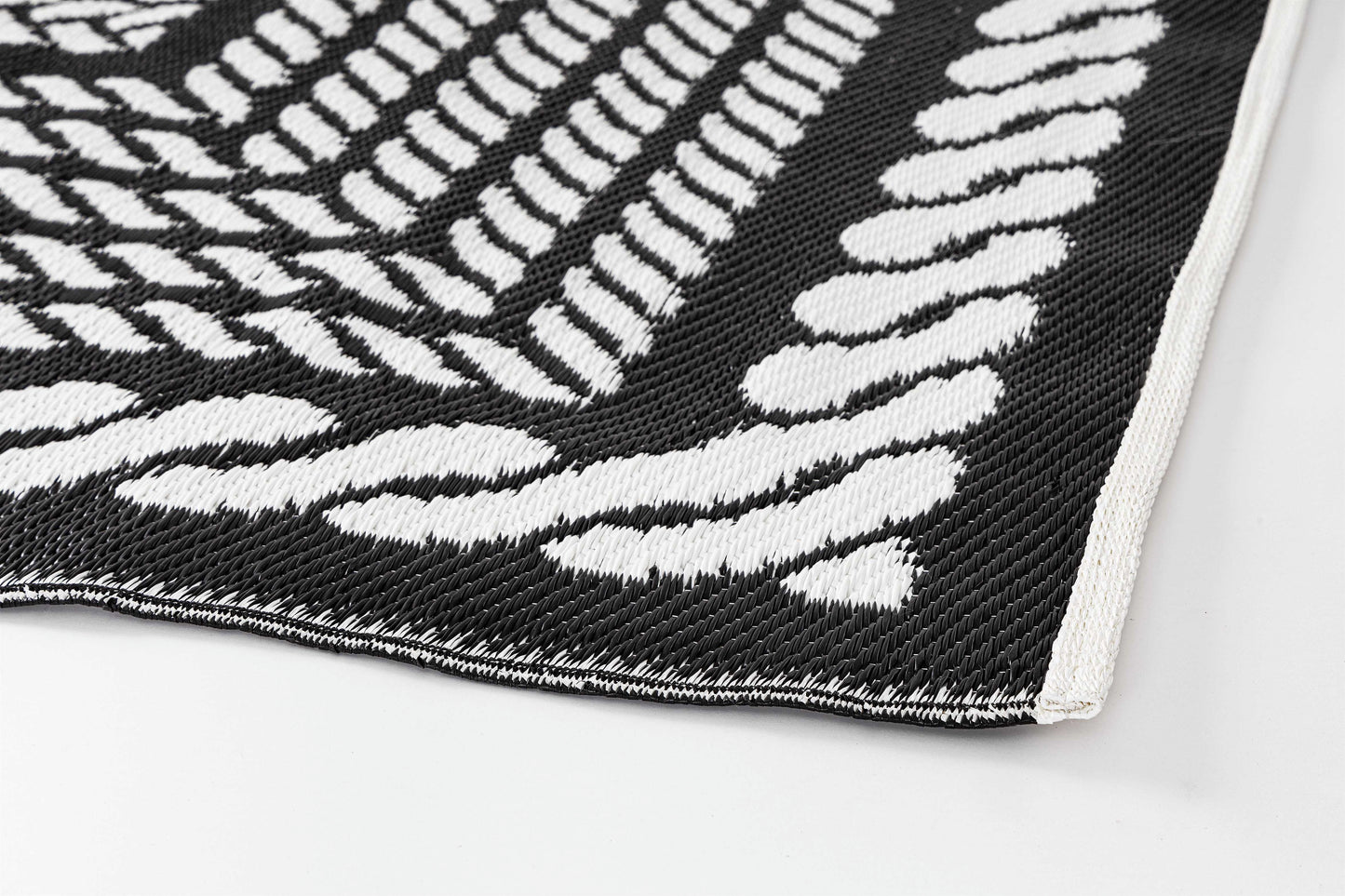 TAPPETO KASHAN BIANCO-NERO 180X270