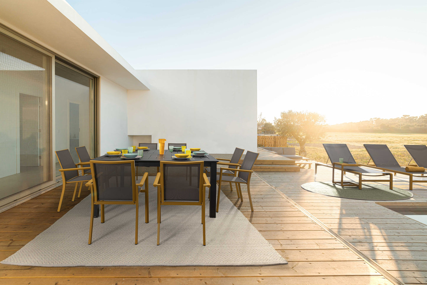 TAVOLO ALL.KONNOR 160X110/160 ANTR.CX23