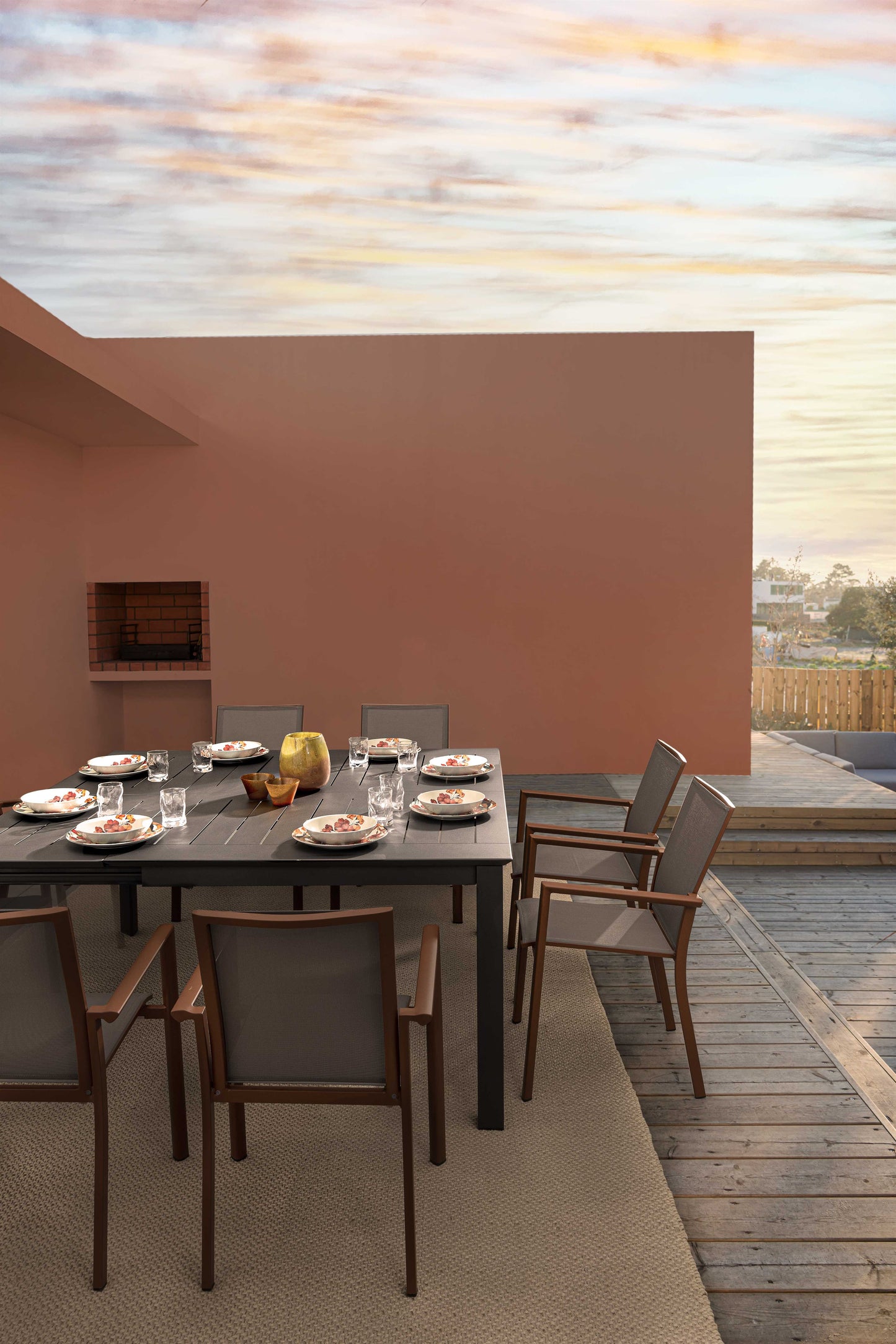 TAVOLO ALL.KONNOR 160X110/160 ANTR.CX23