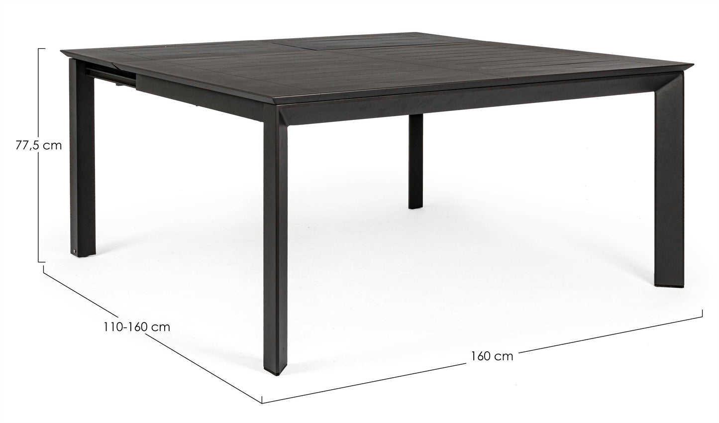 TAVOLO ALL.KONNOR 160X110/160 ANTR.CX23