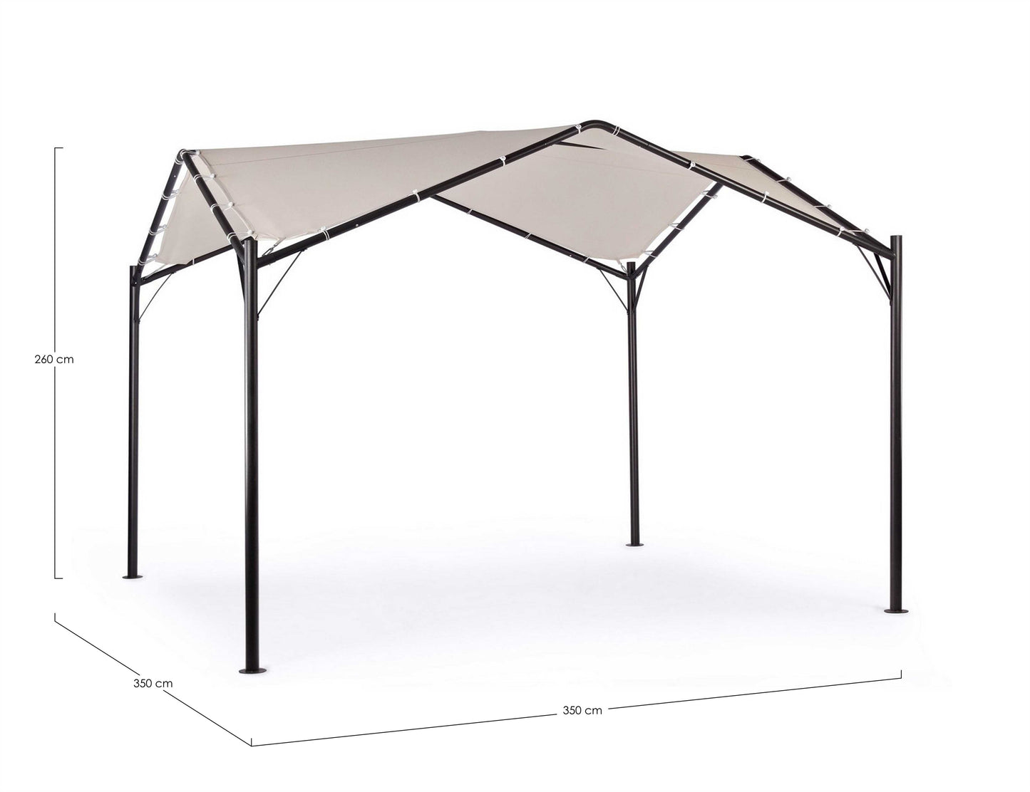 GAZEBO DOME 3.5X3.5 ANTRACITE-GRIGIO