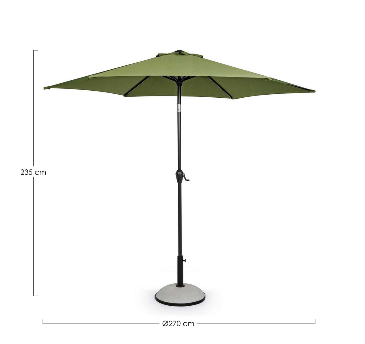 OMBRELLONE KALIFE C-SNODO 2.7M OLIVE