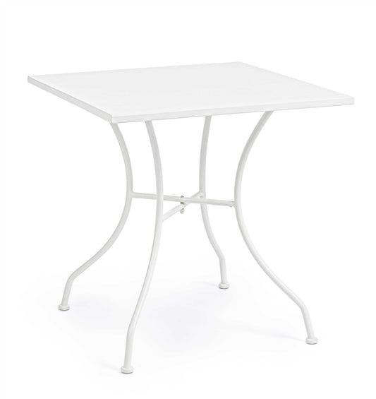 TAVOLO KELSIE BIANCO 70X70