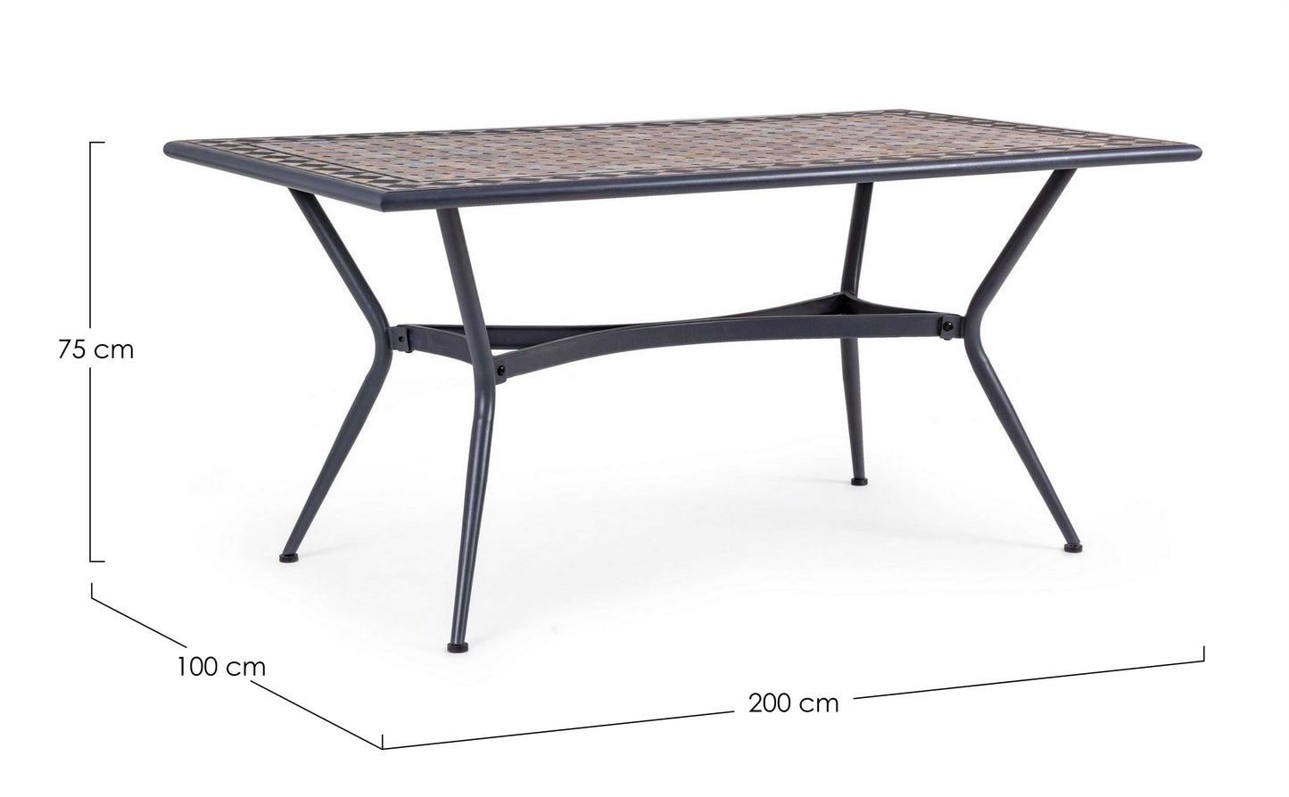 TAVOLO BERKLEY RETT 200X100