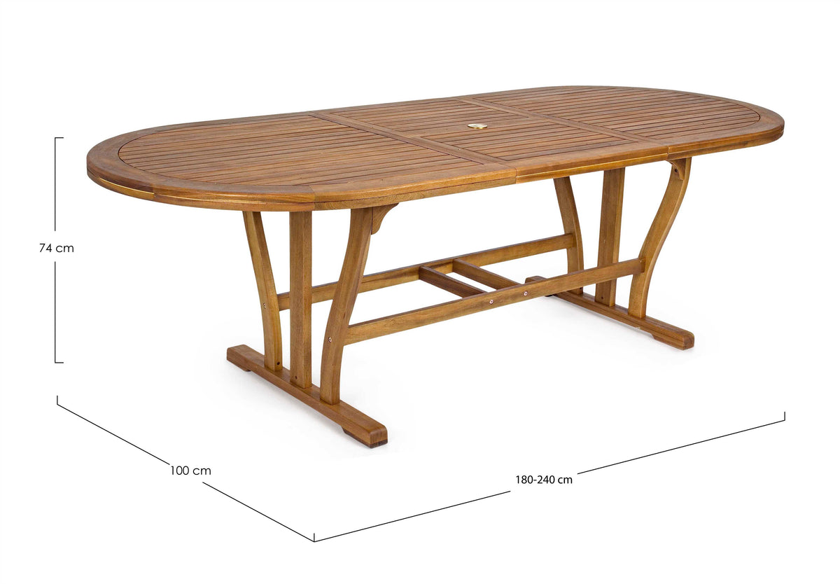 TAVOLO NOEMI OV ALL. 180-240X100
