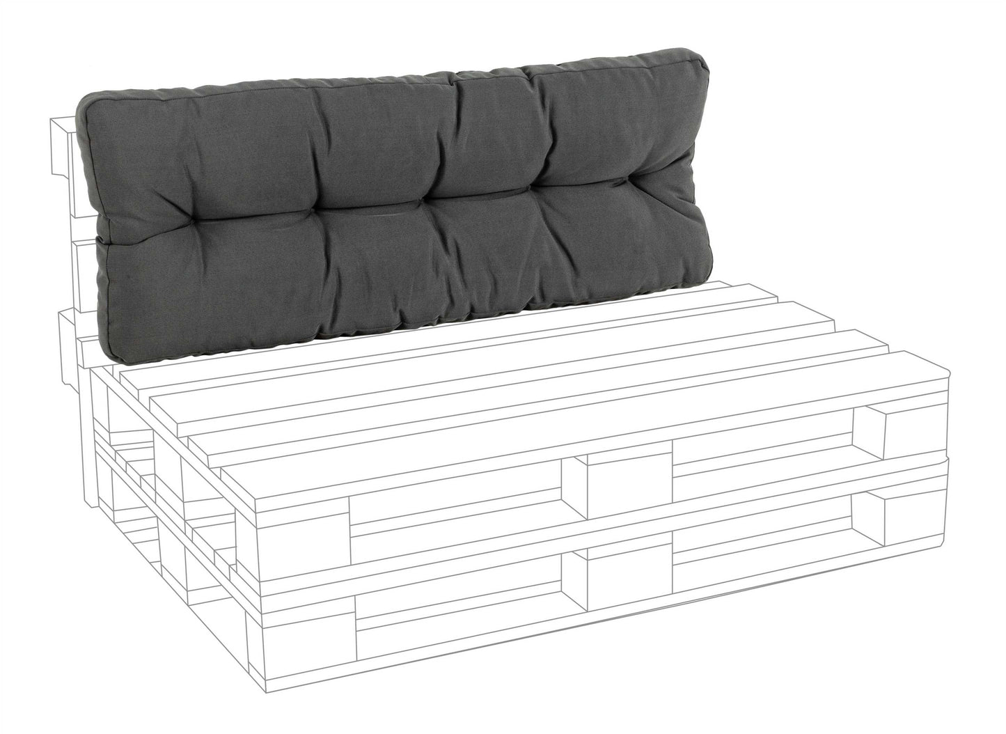 CUSCINO PALLET SCHIENALE POLY230 CARBON