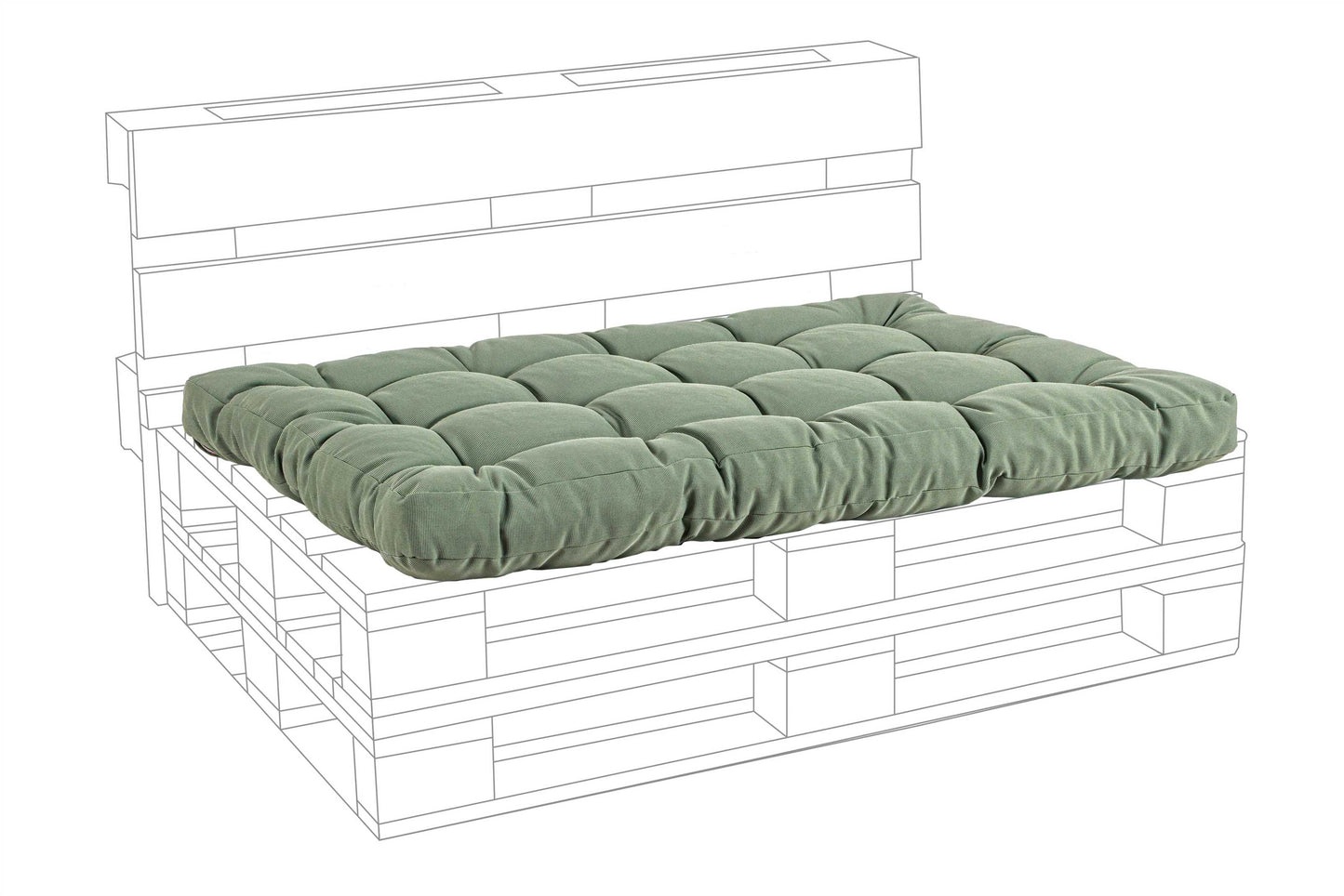 CUSCINO PALLET SEDUTA POLY230 CACTUS