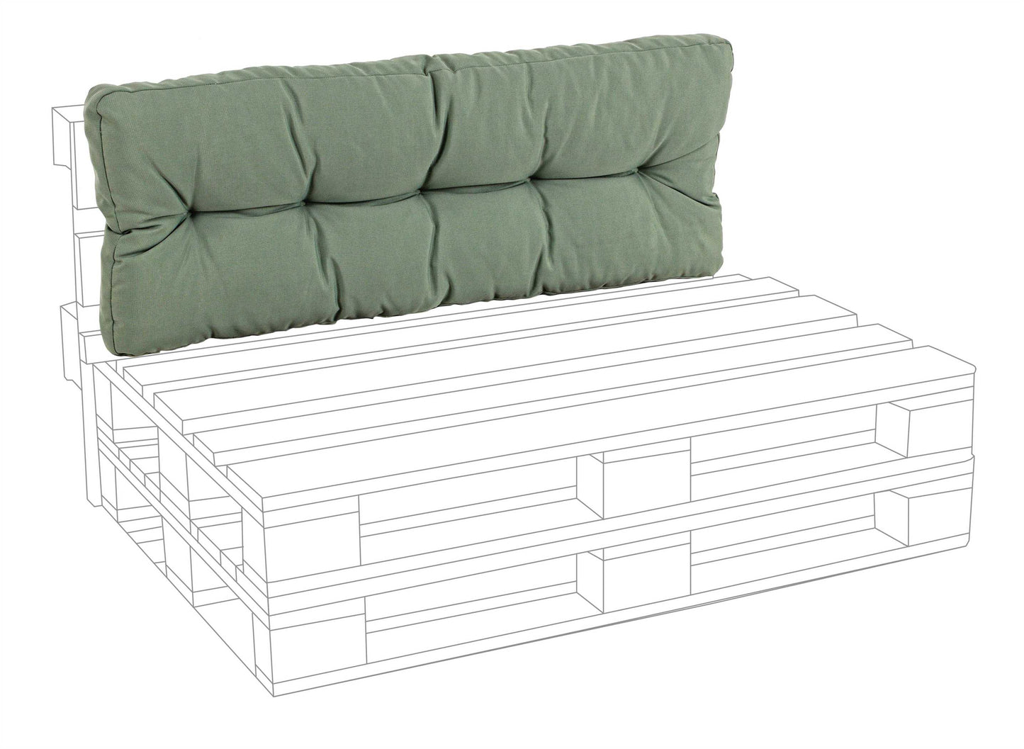 CUSCINO PALLET SCHIENALE POLY230 CACTUS