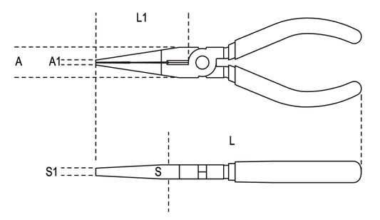 PINZE MM.160 BECCHI M/TONDI LUNGHI BETA