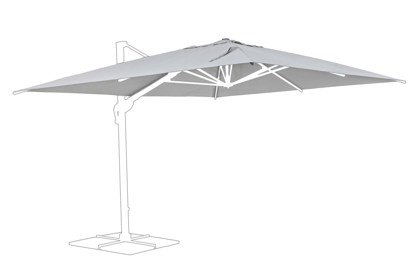 TELO OMBR BRACCIO INES 3X4 GRIGIO CHIARO