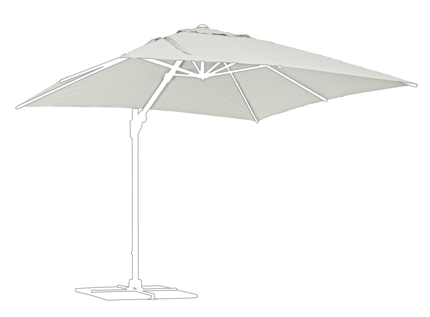 TELO OMBR BRACCIO EDEN 3X3 NATURALE