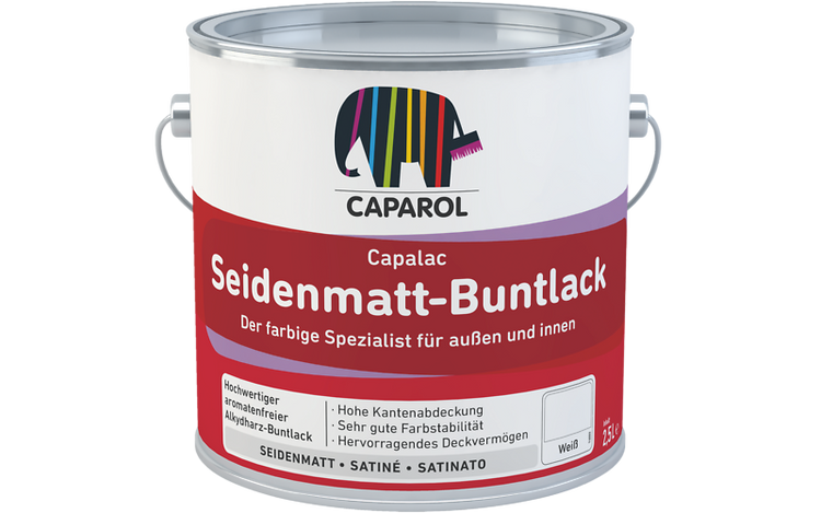 SMALTO CAPALAC SEIDENMATT-BUNTLACK BIANCO LT.0,75 CAPAROL