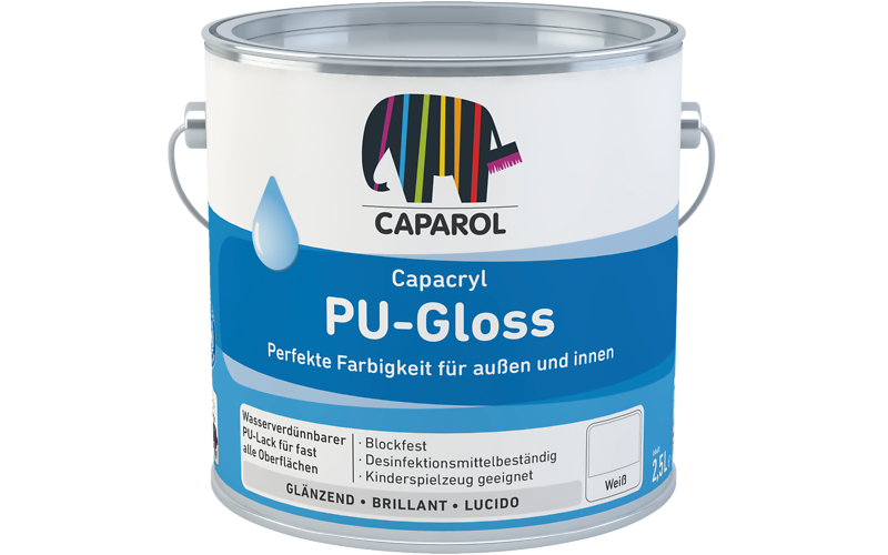 SMALTO CAPACRYL AQUA PU GLOSS BASE 1/W LT.0,96 CAPAROL