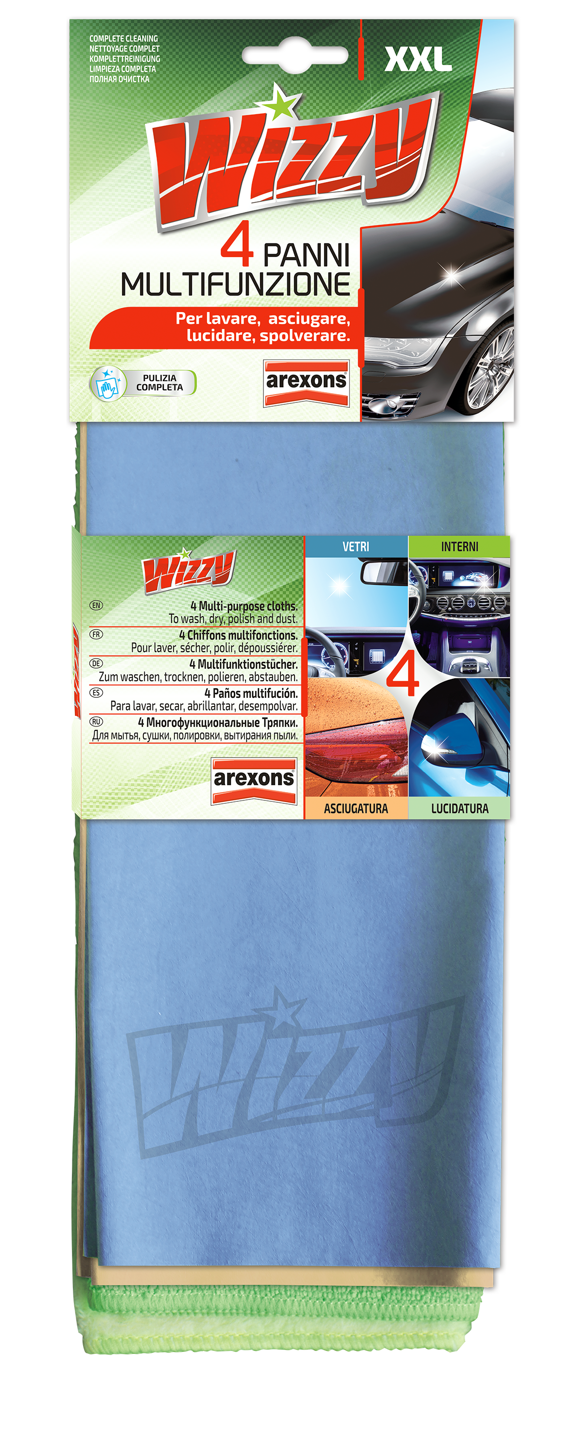 PANNI MULTIFUNZIONE WIZZY PZ.4 AREXONS