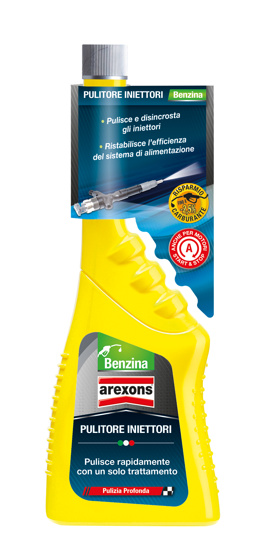 PULITORE INIETTORI BENZINA AREXONS