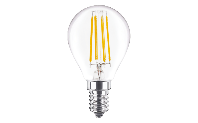 LAMP.SFERA LED FILAM. E14 4W 3000K