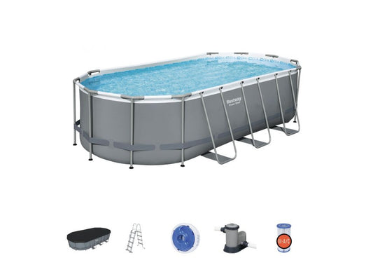 PISCINA CM.549X274 H.122 OVALE FRAME