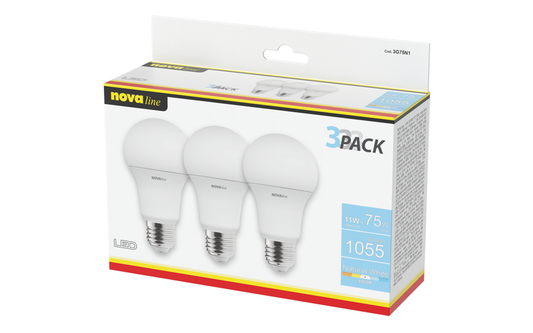 TRIPACK LED GOCCIA 11 W LUCE NATURALE