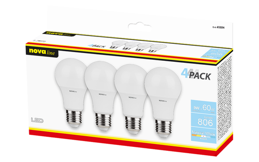 QUADRIPACK LED GOCCIA 9 W LUCE NATURALE