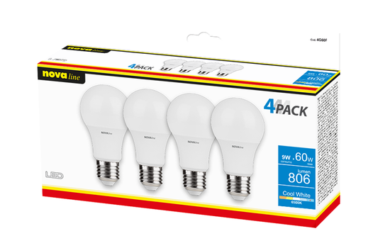 QUADRIPACK LED GOCCIA 9 W LUCE FREDDA