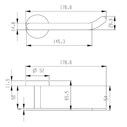 PORTAROTOLO  SERIE CHIC BLACK