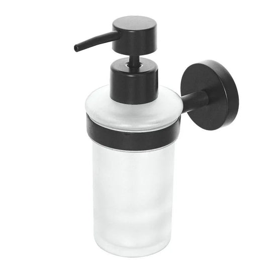 PORTA DISPENSER SERIE CHIC BLACK - VETRO SAT.