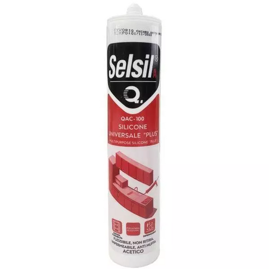 SILICONE ACETICO PLUS TRASPARENTE 280ML