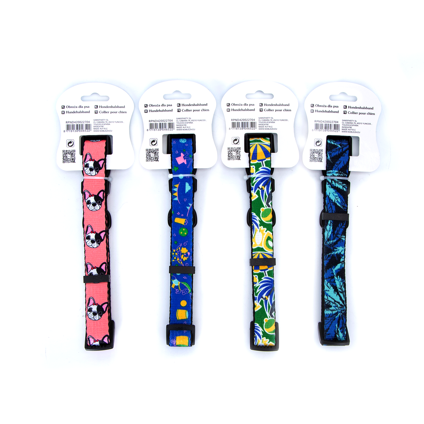 COLLARE IN POLIESTERE A TRASFERIMENTO TERMICO TG.M