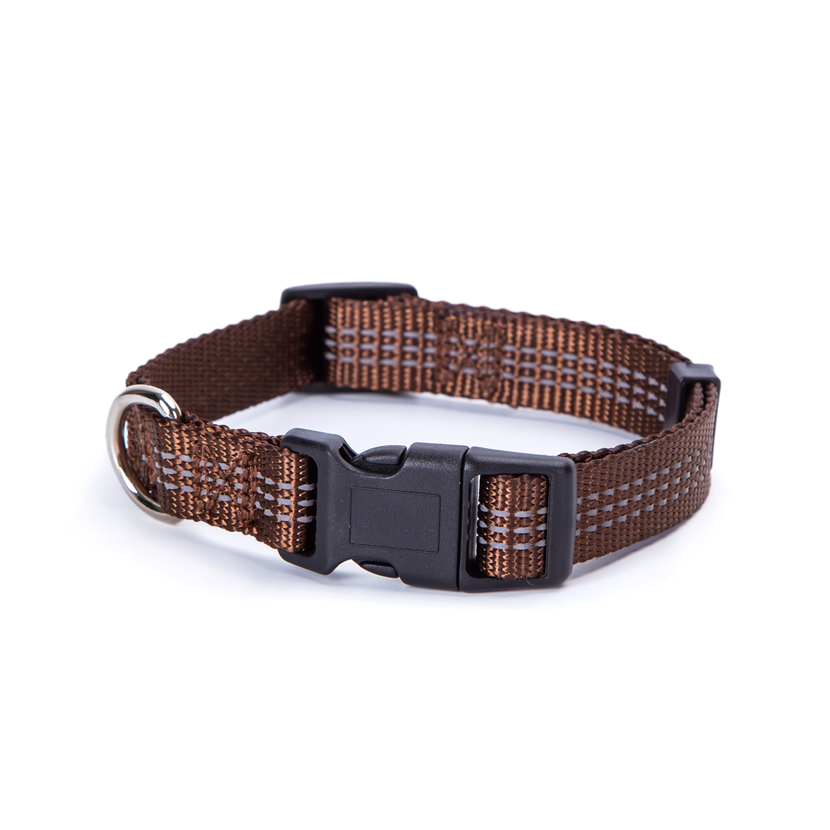 COLLARE IN SIMIL NYLON CON INSERTI RIFLETTENTI TG.M