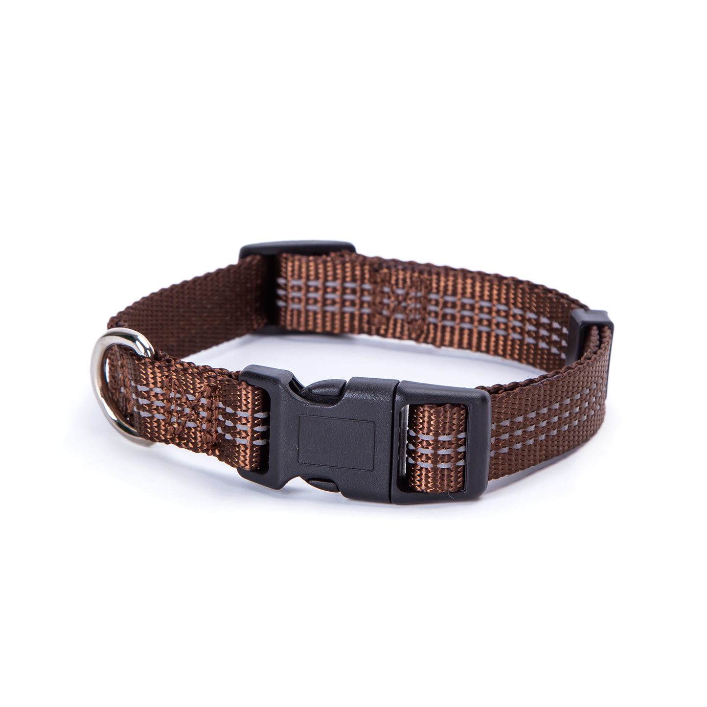 COLLARE IN SIMIL NYLON CON INSERTI RIFLETTENTI TG.M