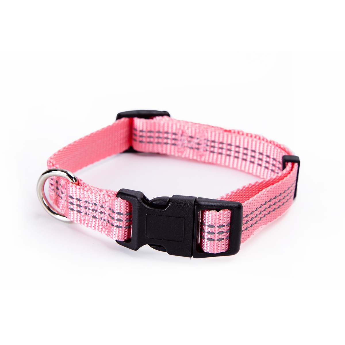 COLLARE IN SIMIL NYLON CON INSERTI RIFLETTENTI TG.M