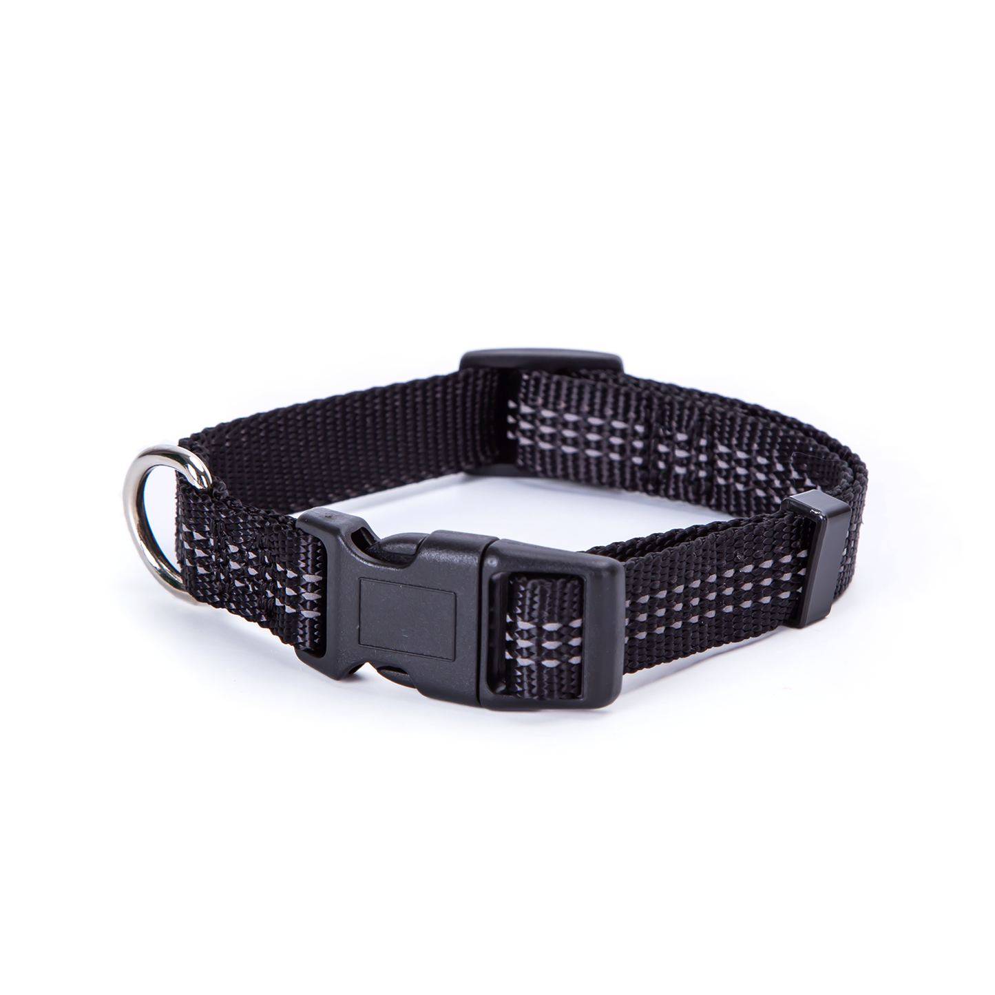 COLLARE IN SIMIL NYLON CON INSERTI RIFLETTENTI TG.M