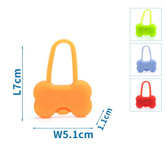 LUCE LED DI SICUREZZA IN SILICONE A FORMA DI OSSO